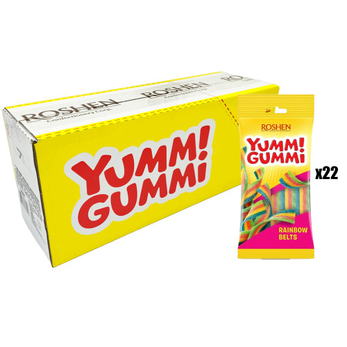 Рошен Жувальні цукерки Yummi Gummi (Дроти) 70г (1/40^5) Рошен Жувальні цукерки Yummi Gummi (Дроти) 70г (1/40^5)