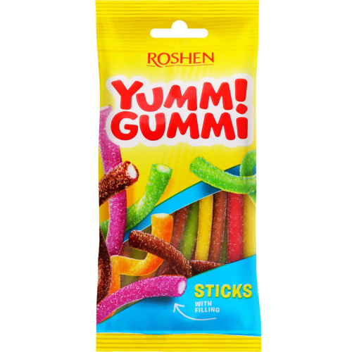 Рошен Жувальні цукерки Yummi Sour Sticks 70г (1/40^5) Рошен Жувальні цукерки Yummi Sour Sticks 70г (1/40^5)