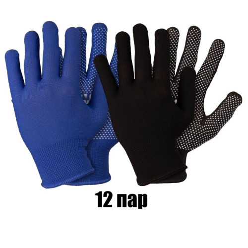Рукавички робочі мікроточка Х/Б, 12 пар (1/50)