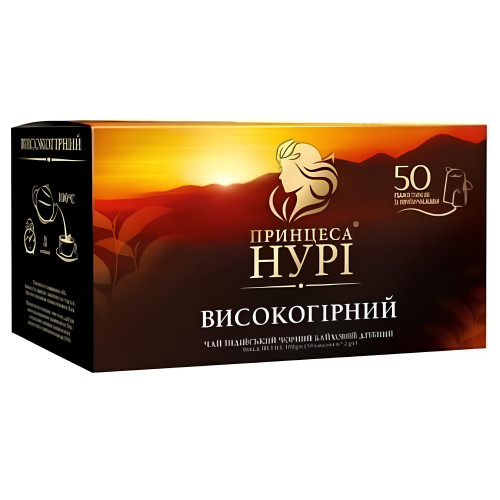 Чай Принцеса Нурі 50пак (чорний) (1/12) (03203)