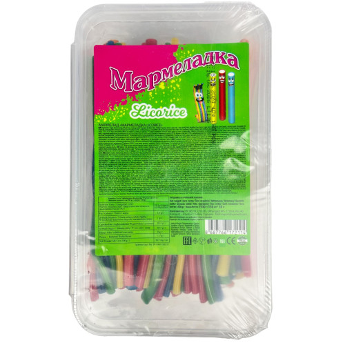 Дитяч. Мармеладні Дроти Lico Rico (без цукру) 1500г (1/8) Дитяч. Мармеладні Дроти Lico Rico (без цукру) 1500г (1/8)