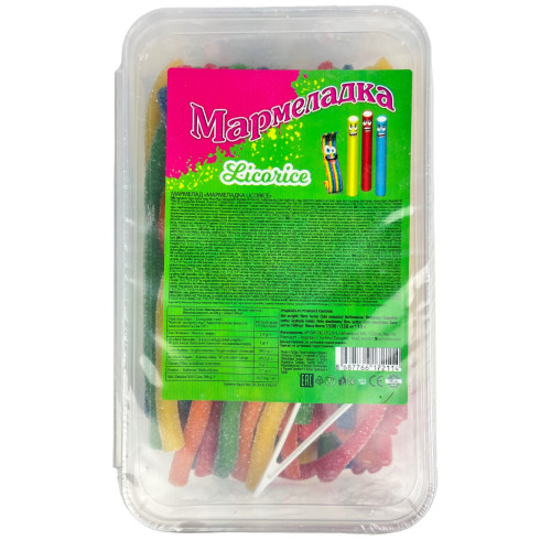 Дитяч. Мармеладні Дроти Lico Rico (цукрові) 1500г (1/8) Дитяч. Мармеладні Дроти Lico Rico (цукрові) 1500г (1/8)